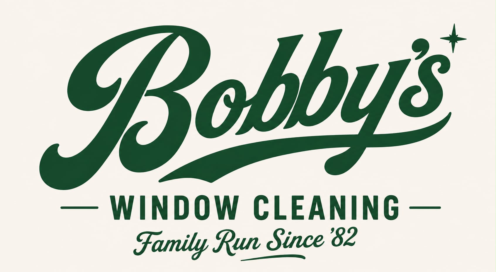 Bobby's Window Cleaning, family run since 1982